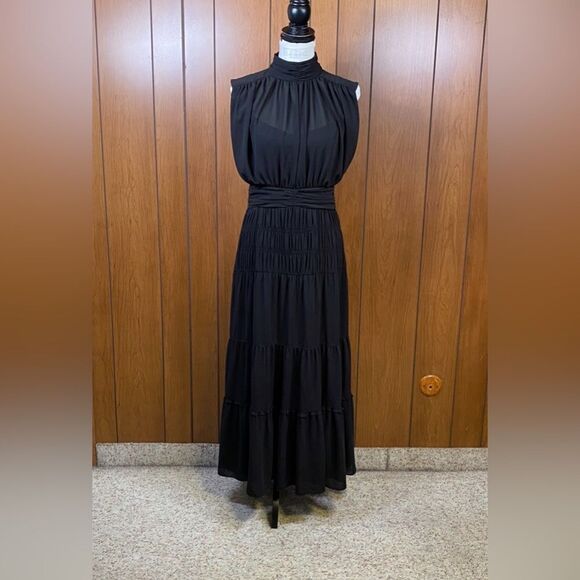 Derek Lam 10 Crosby Sleeveless Tiered Midi-Dress size 10 - Picture 7 of 16